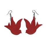 Recycled Leather Sparrow Earrings